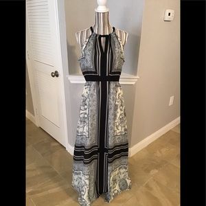 Vince Camuto  Gray & Black Maxi Dress Size 6
